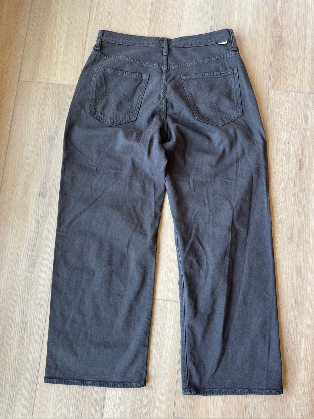 MOTHER The Dodger Ankle Washed Black Relaxed Straight Jeans 28 EUC - Picture 5 of 15
